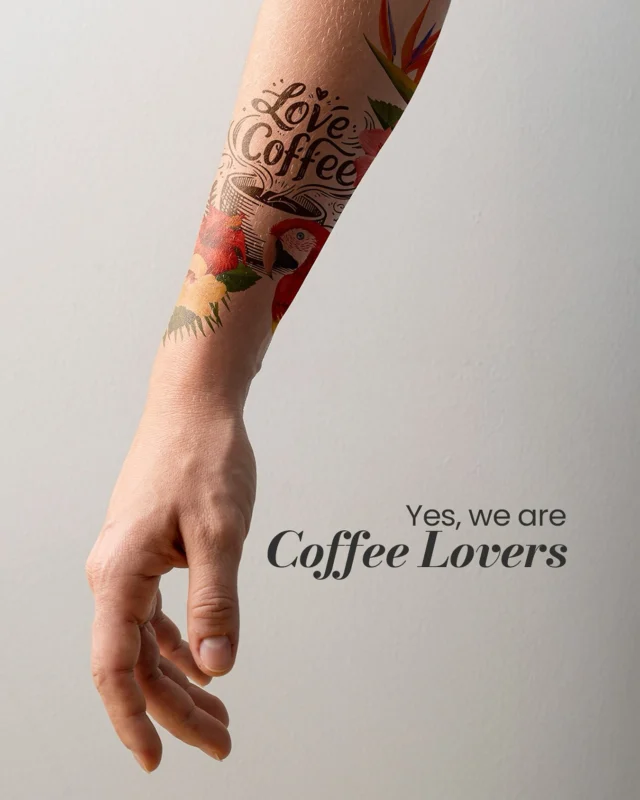 ☕✨ Coffee isn’t just something we drink… it’s something we wear in our hearts (and on our skin)! 🌺🦜

 At Encanto Café, every cup is a work of art—full of aroma, color, and passion.

 Because yes… we are Coffee Lovers ❤️

#CoffeeLovers #EncantoCafe #LoveCoffee #CoffeeTime