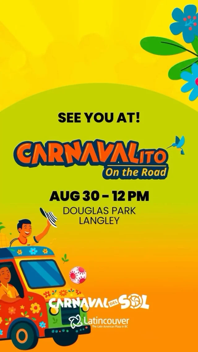 ☕💛 At Encanto Café, we believe culture is best enjoyed when shared with joy and flavor.

Join us this August 30 at 12 PM for Carnavalito On the Road at Douglas Park, Langley 🎉🌞.
A vibrant celebration filled with music, traditions, and the warmth of the Latin community. 🌸🎶

We can’t wait to celebrate with you! 💃🕺
#EncantoCafe #CarnavalitoOnTheRoad #CarnavalDelSol #LatinCouver