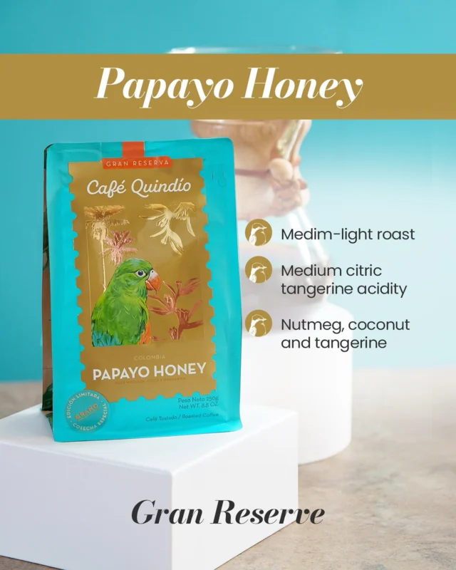 At Encanto Café Store, every cup holds a story written in the mountains of Quindío ☕✨
From the highlands of Circasia, we bring you Papayo Honey — a rare single-origin coffee that captures the soul of Colombia in every sip.

🍊 Notes of tangerine, nutmeg, and a delicate touch of coconut create a tropical symphony, while its honey process enhances natural sweetness and body.

A limited-edition ritual of aroma, balance, and charm — discover Papayo Honey, and taste the true essence of Colombian coffee heritage 🇨🇴💛

Find it at 👉 www.encantocafestore.com
 #EncantoCafé #PapayoHoney #ColombianCoffee #SpecialtyCoffee #Quindío #CoffeeLovers