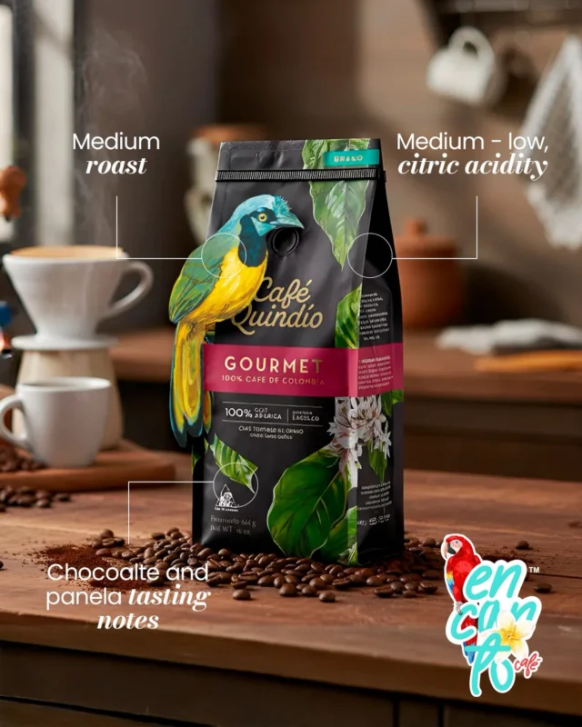 Discover the true essence of Colombian coffee with Café Quindío Gourmet ☕✨

 A gem born in the heart of Quindío, crafted on farms dedicated to quality and tradition. Its deep notes of chocolate and panela, paired with a perfectly balanced body, create a warm, comforting, and unforgettable sensory experience.

At Encanto Café Store, we chose this coffee because it brings flavor, story, origin, and soul in every cup.

 And if you’re in Canada, you can enjoy it anytime — order now at www.encantocafestore.com 🇨🇦💛

#CafeQuindio #EncantoCafe #GourmetCoffee #ColombianCoffee #CanadaCoffeeLovers SpecialtyCoff